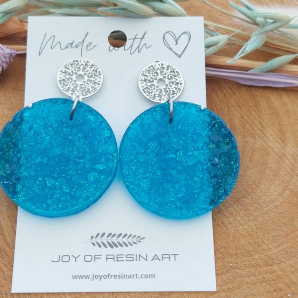 Oorstekers DIDI Druzy L Ocean Dreams