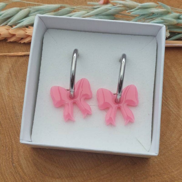 Oorringen M zilver Belle Bubblegum