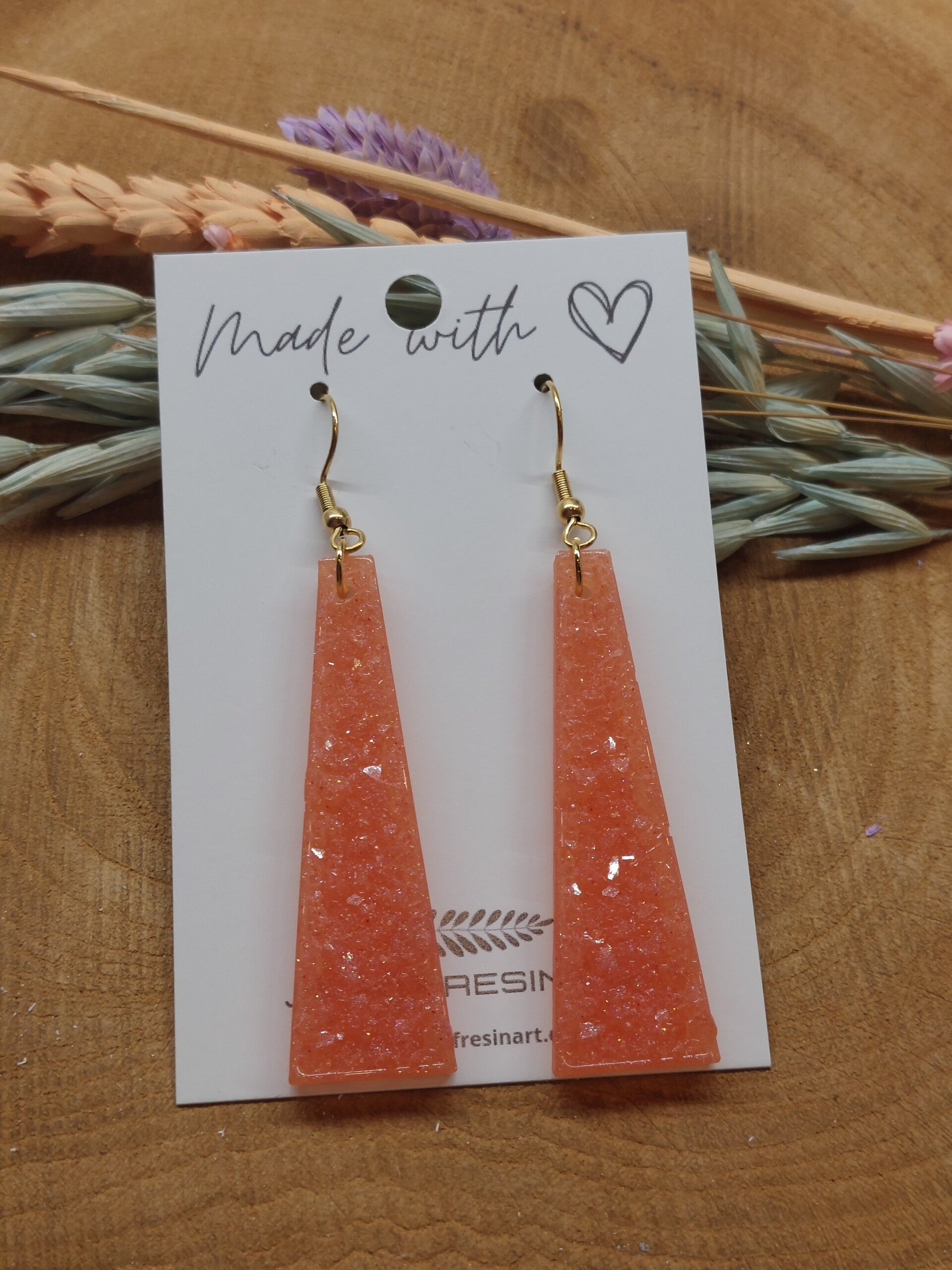 Oorhangers AURA L Peach