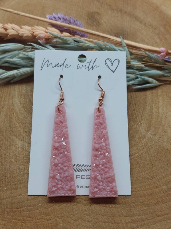 Oorhangers AURA L Powder Pink