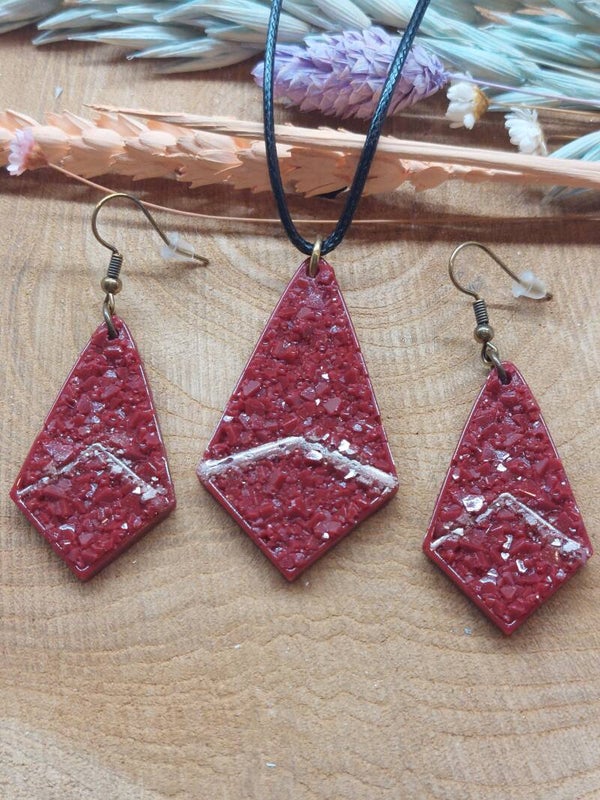 Set MAEVE Burgundy