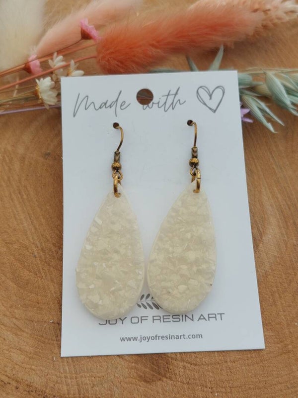 Oorhangers LUNA Vintage Crème