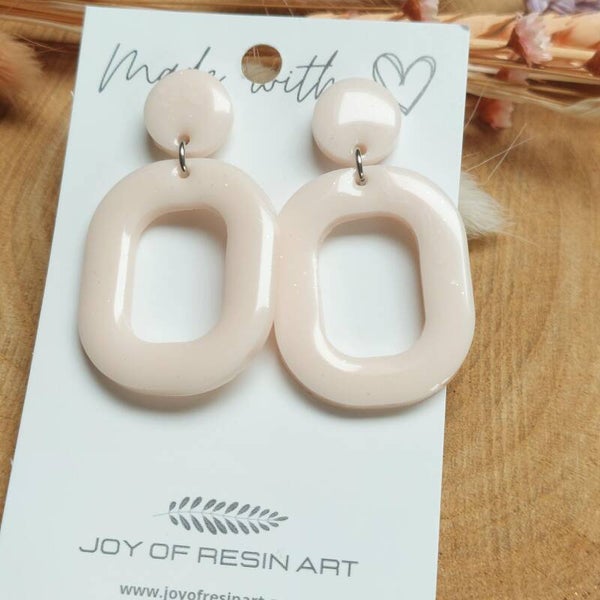 Oorstekers NOA Soft Rose sparkle