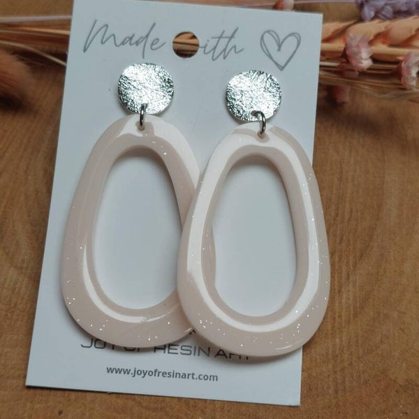 Oorstekers MAE Soft Rose sparkle