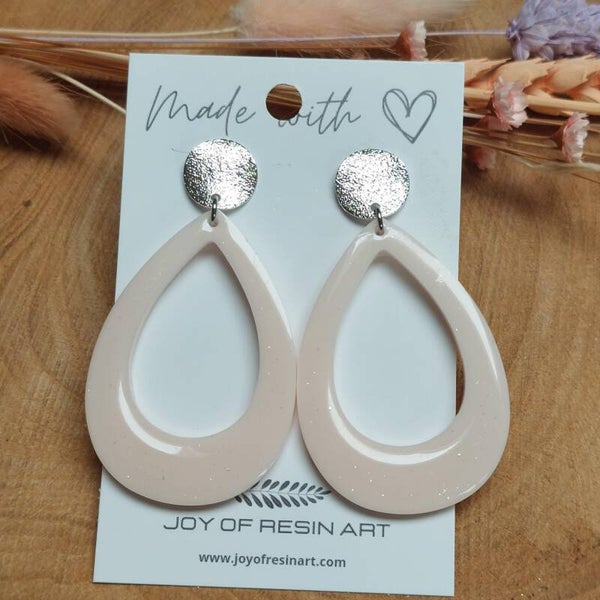 Oorstelers SOLI Soft Rose sparkle
