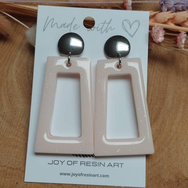 Oorstekers PIXIE Soft Rose sparkle