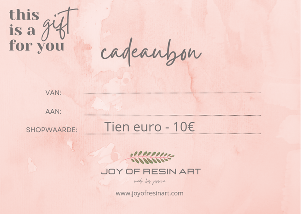 Waardebon van 10 euro