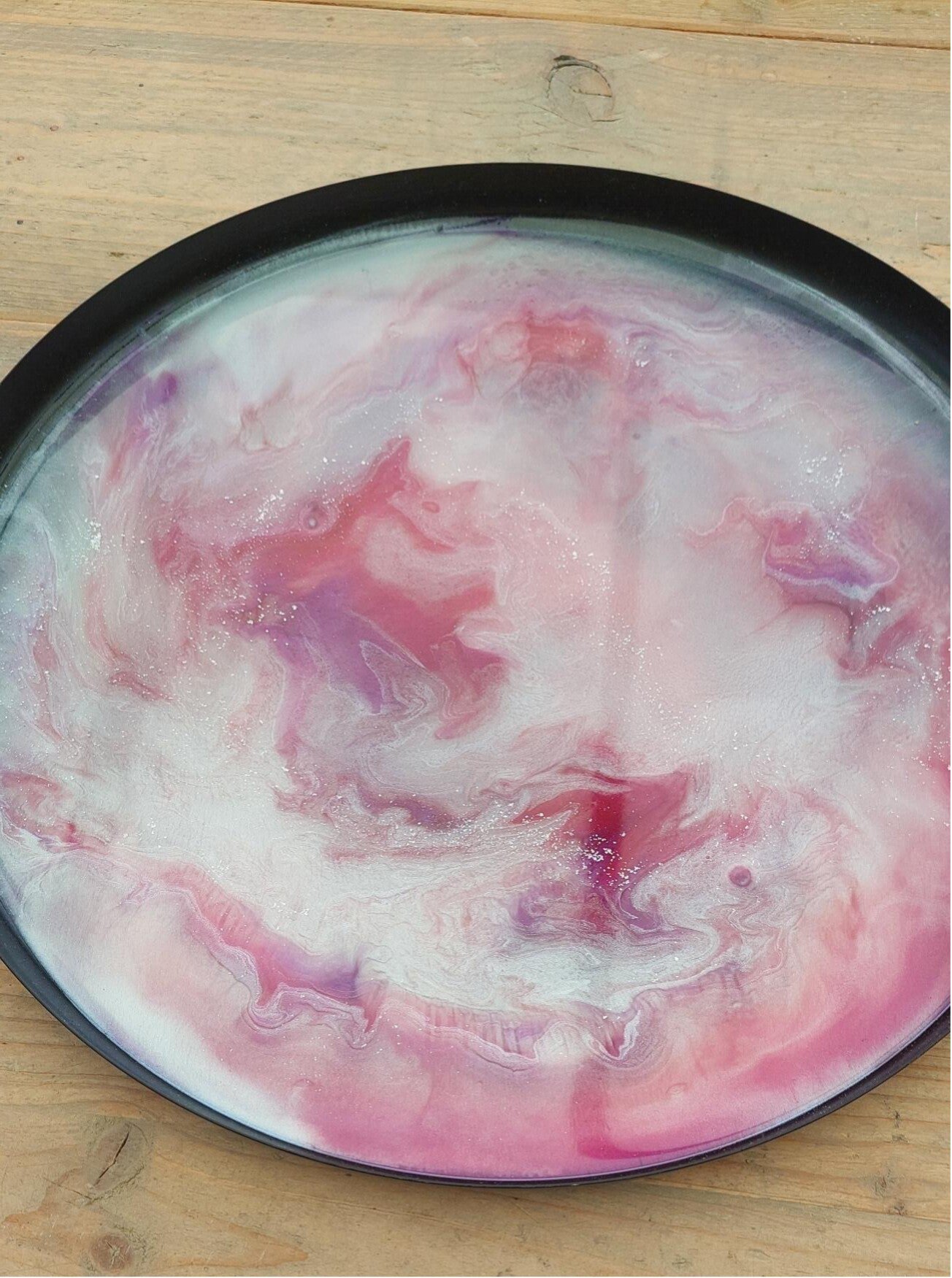 Dienblad 33cm zwart/rozetinten