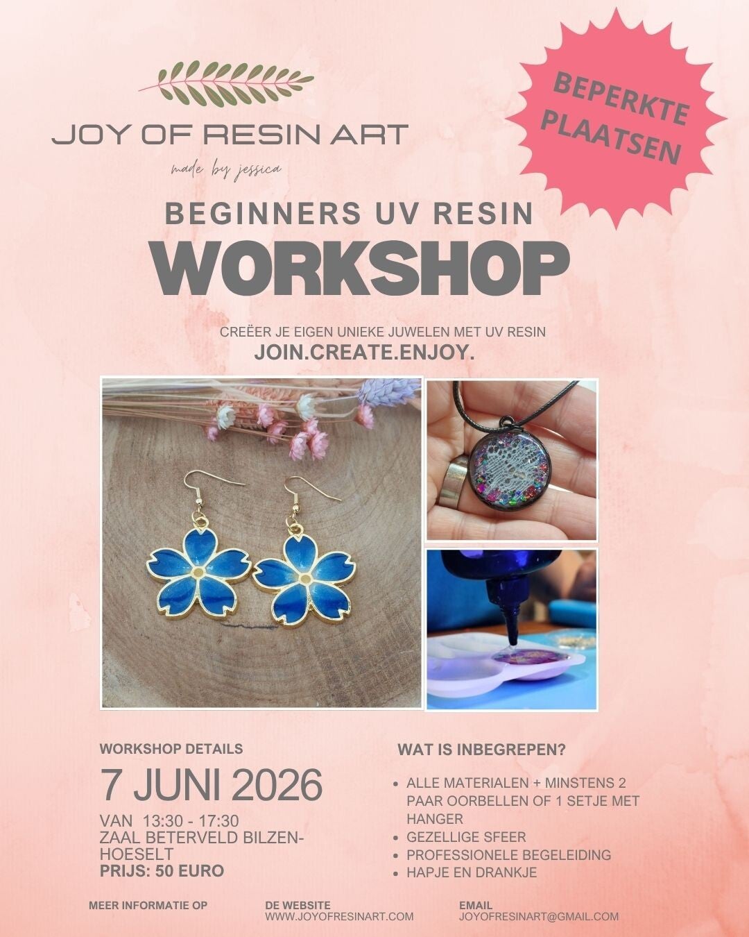 UV Resin Wokshop Bilzen-Hoeselt 7/6/2026
