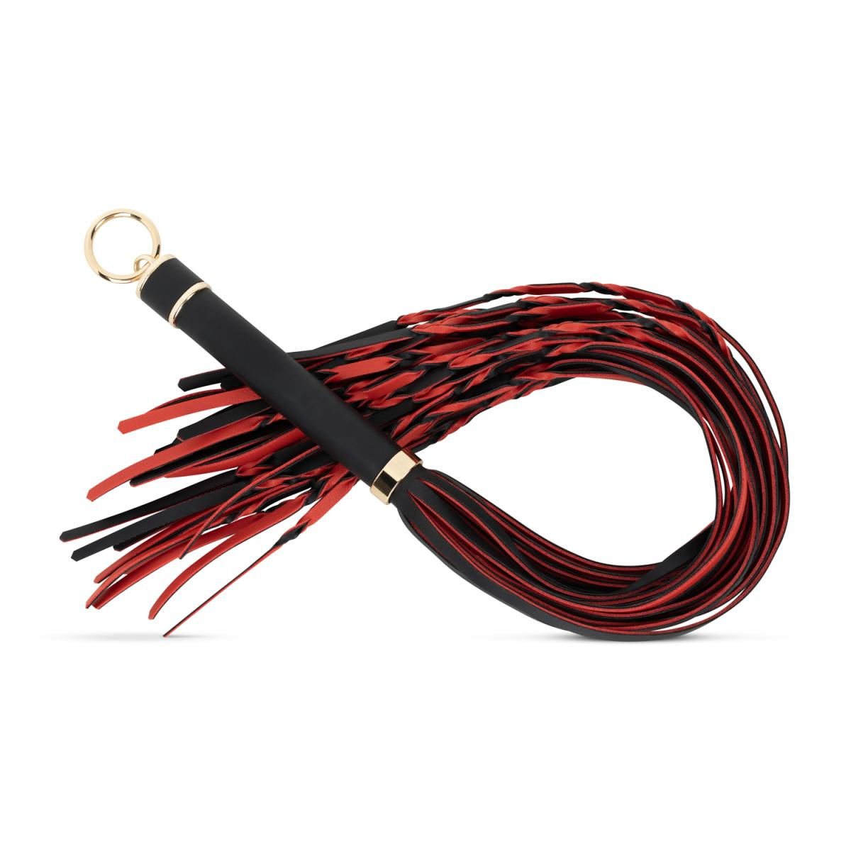 Fetish Collection - Flogger 64 cm - Rood en Zwart