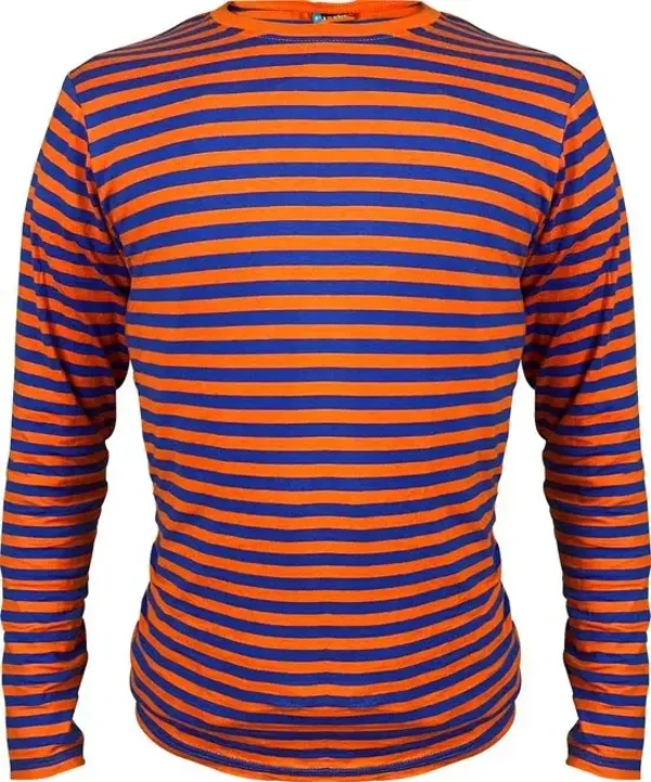 Dorus shirt blauw oranje unisex