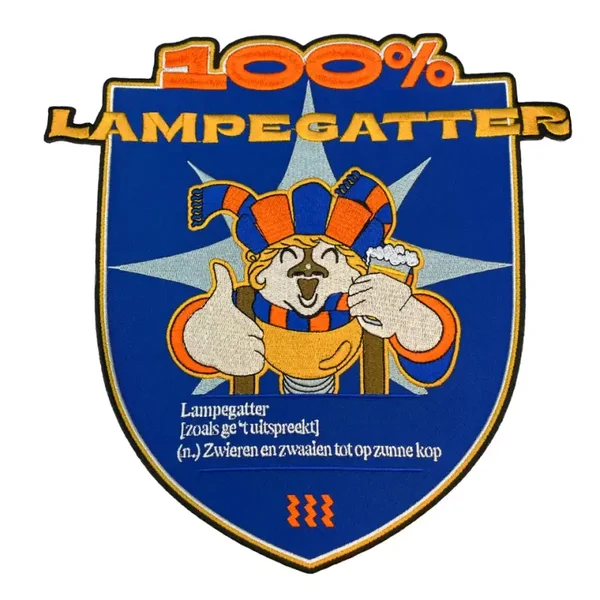 Lampegat embleem - Rugembleem 100% Lampengatter