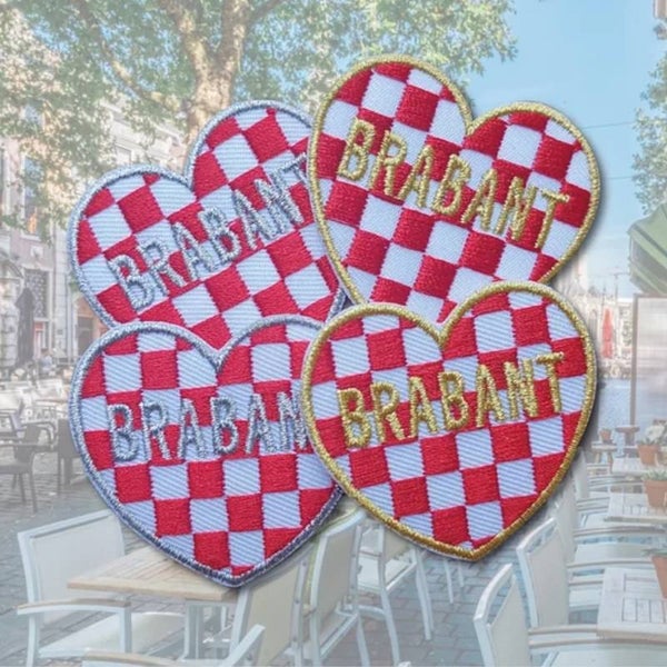 Embleem: Hartje met Brabant in zilver of goud