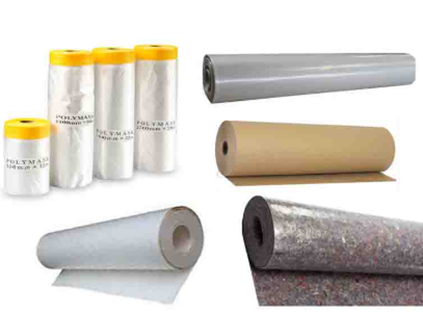 Böden, Wände, Fenster und Türen abdecken (Preis per Pauschale, 1 x pro Auftrag)