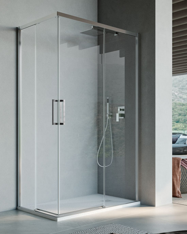 PORTA DOCCIA ADELE 90 DX TRASPARENTE BRILL