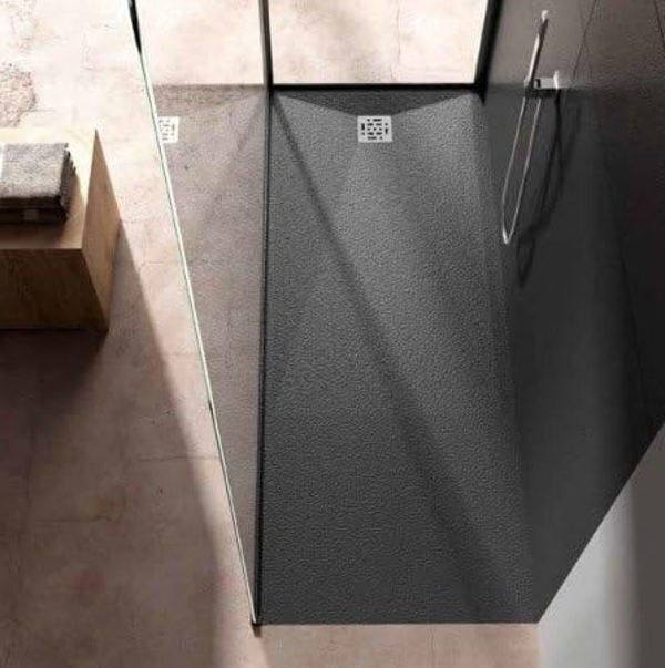 PIATTO DOCCIA CUPIDO  80X90 CEMENTO CARBON