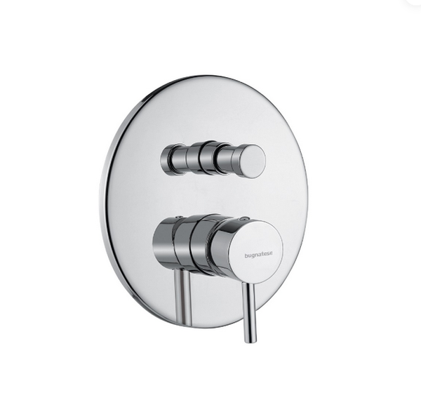 5772CR MONOCOMANDO INCASSO DOCCIA 2 USCITE C/DEVIATORE AUTOMATICO CROMO