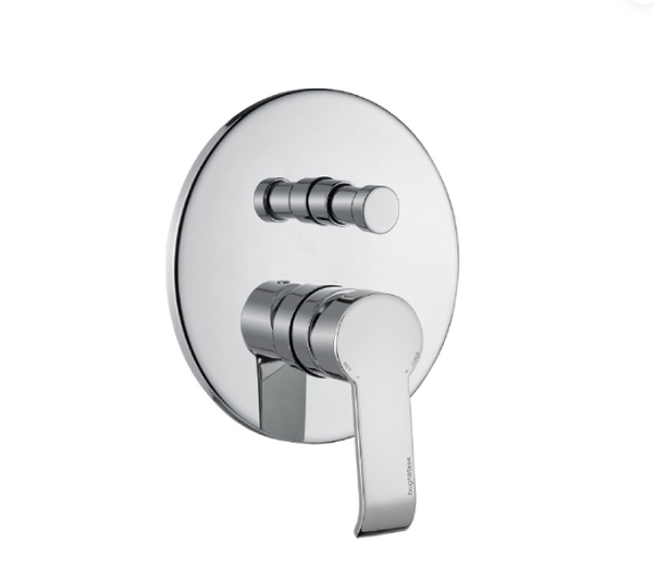 9672CR MONOCOMANDO INCASSO DOCCIA 2 USCITE C/DEVIATORE AUTOMATICO CROMO