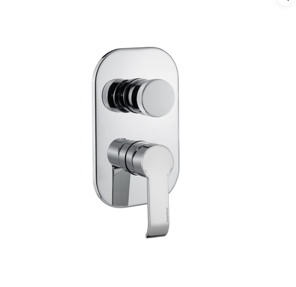 9631CR MONOCOMANDO INCASSO DOCCIA 3 USCITE C/DEVIATORE MANUALE CROMO