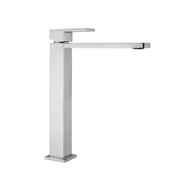 9117SCCR MONOCOMANDO LAVABO ALTO CROMO CON PILETTA CLICK CLACK