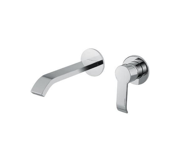 9645SCCR MONOCOMANDO INCASSO C/CANNA CM 19,5 CROMO CON SCARICO CLICK-CLACK