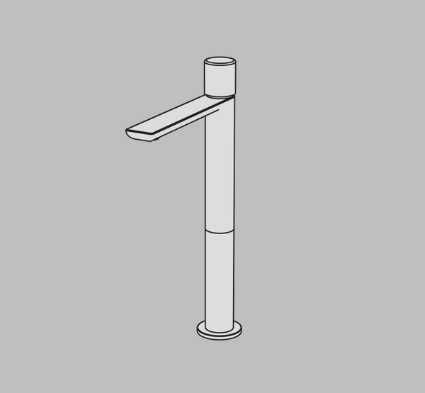 ZETA MIX LAVABO ALTO MONOC. CON PILETTA CLICK-CLACK CROMO