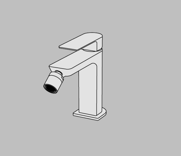 TI MIX BIDET MONOCOM. CON PILETTA CLICK-CLACK CROMO