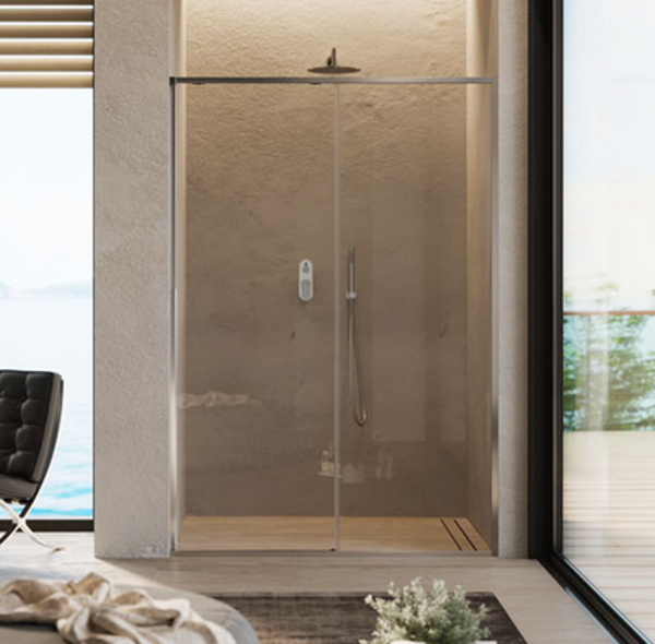 PORTA DOCCIA STELLAR 140 DX TRASPARENTE BRILL