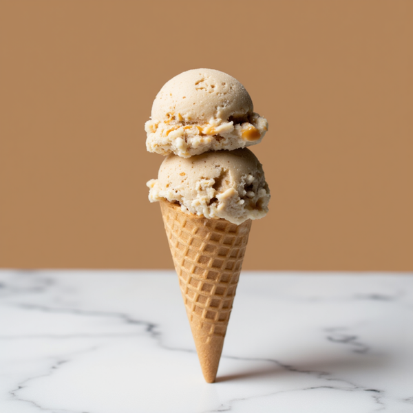 Gezouten caramel roomijs