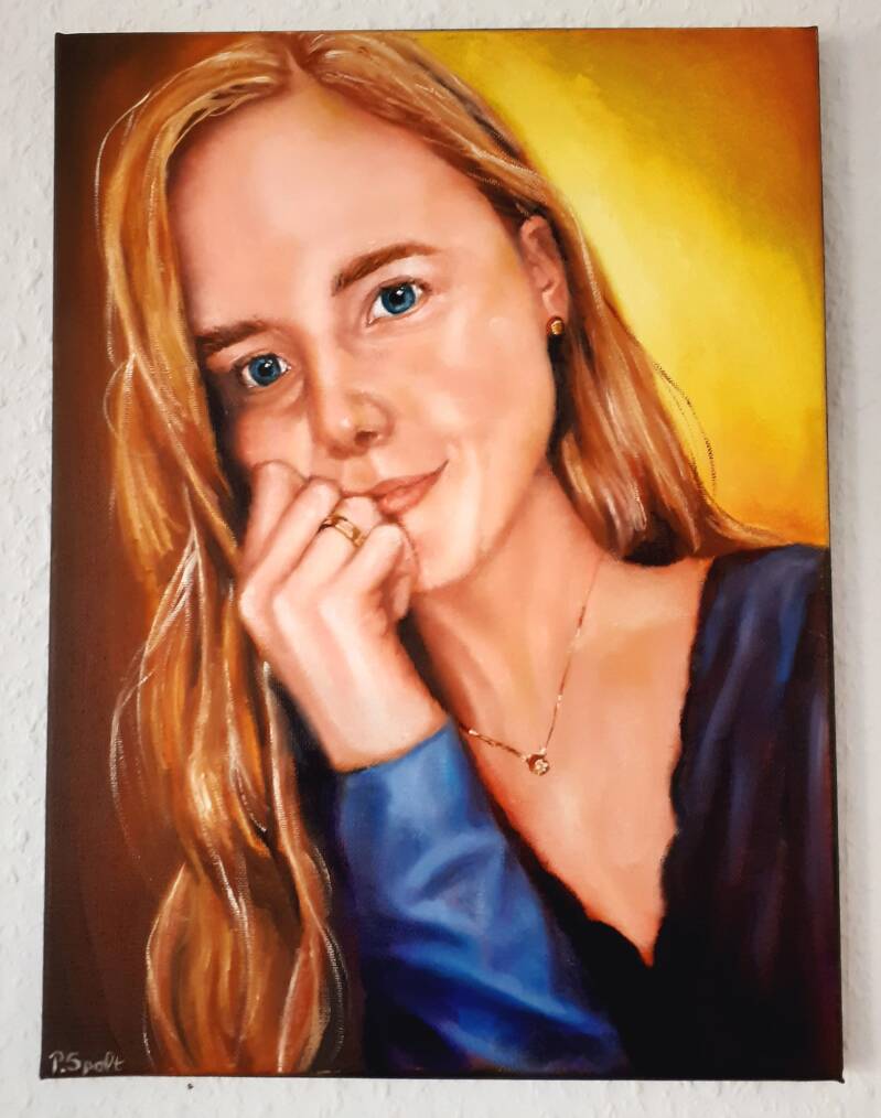 Portrait Ölgemälde Philipp Spalt