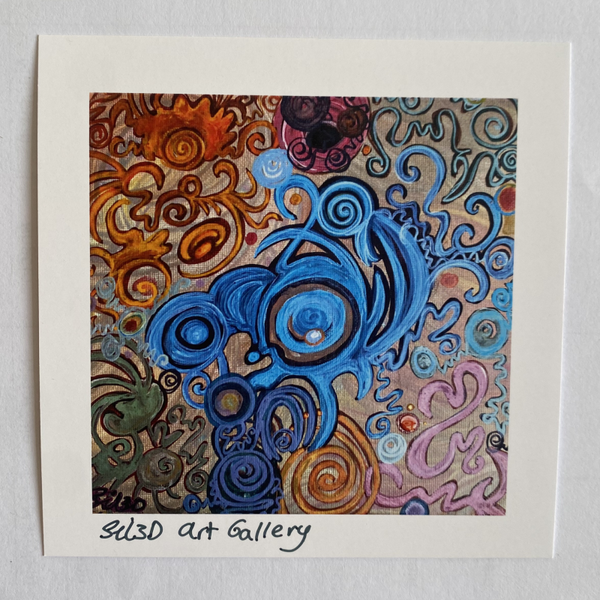 "Saturno" 10x10cm Print Card