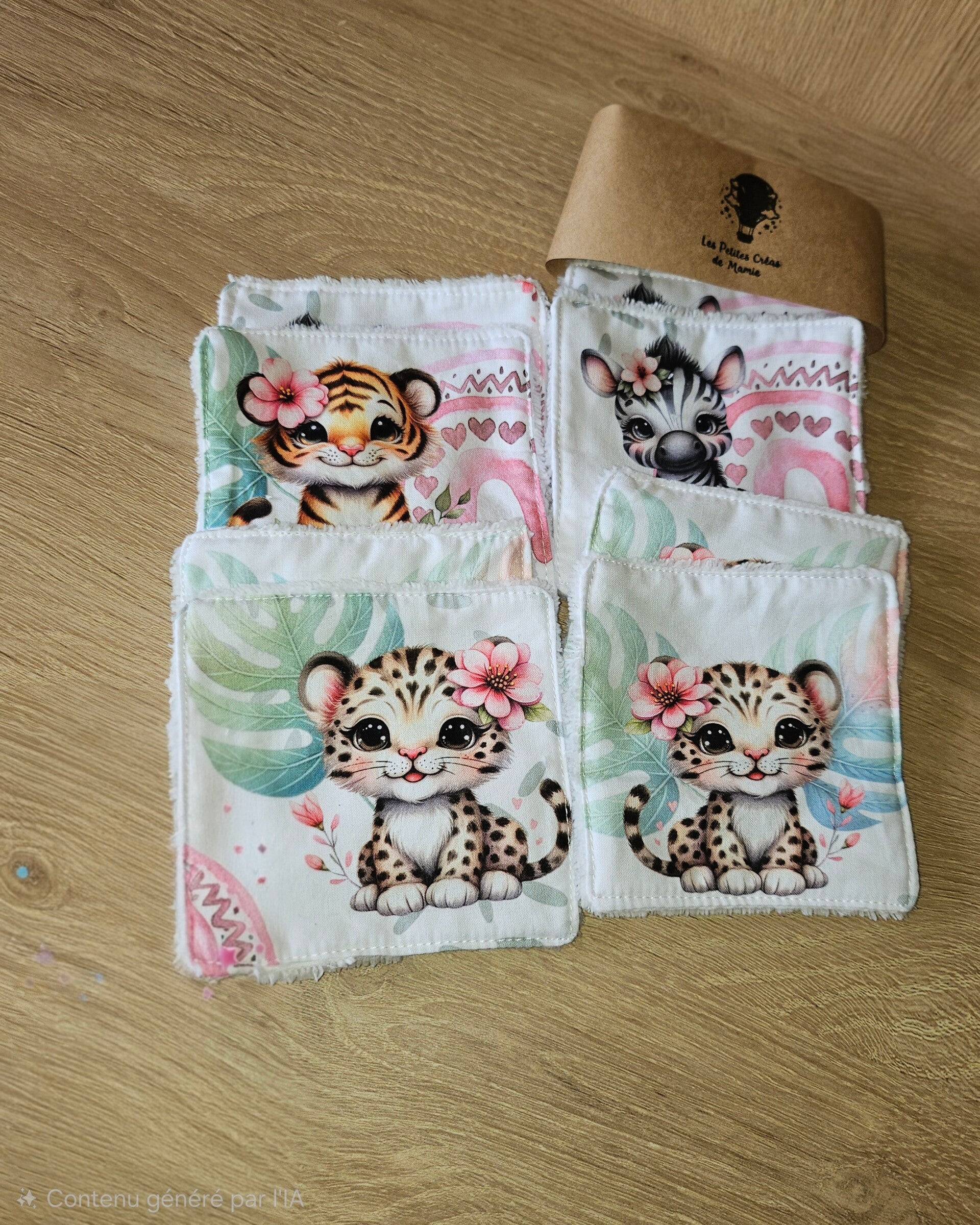 Lot de Débarbouillette / Lingette démaquillante