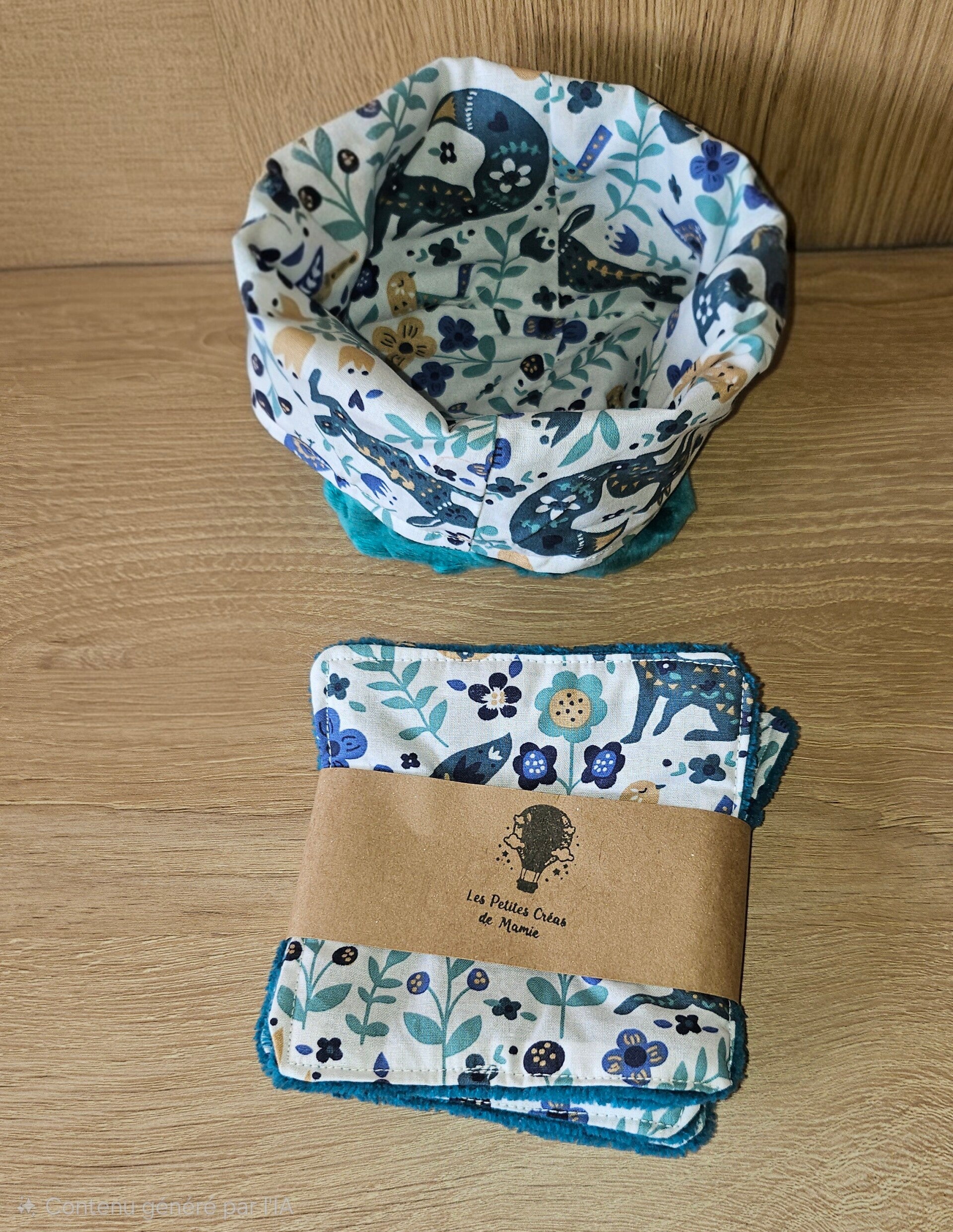 🌿 Lot de 8 débarbouillettes / lingettes démaquillantes avec pochette