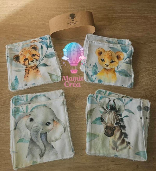 Lot de Débarbouillette / Lingette démaquillante