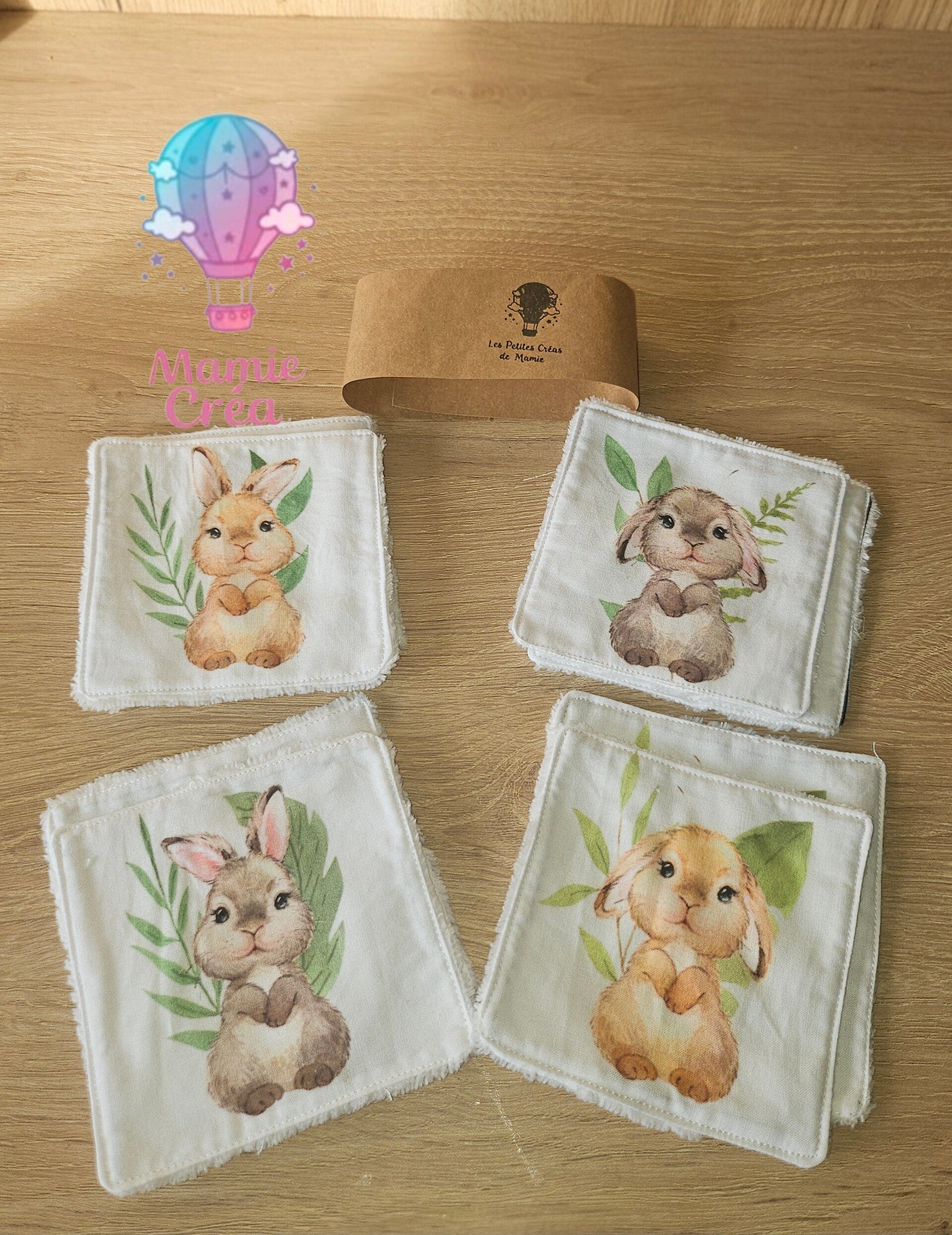 Lot de Débarbouillette / Lingette démaquillante