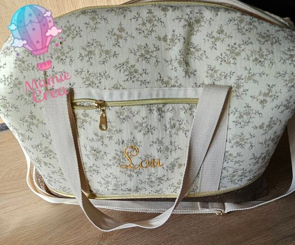 Sac à langer brodé