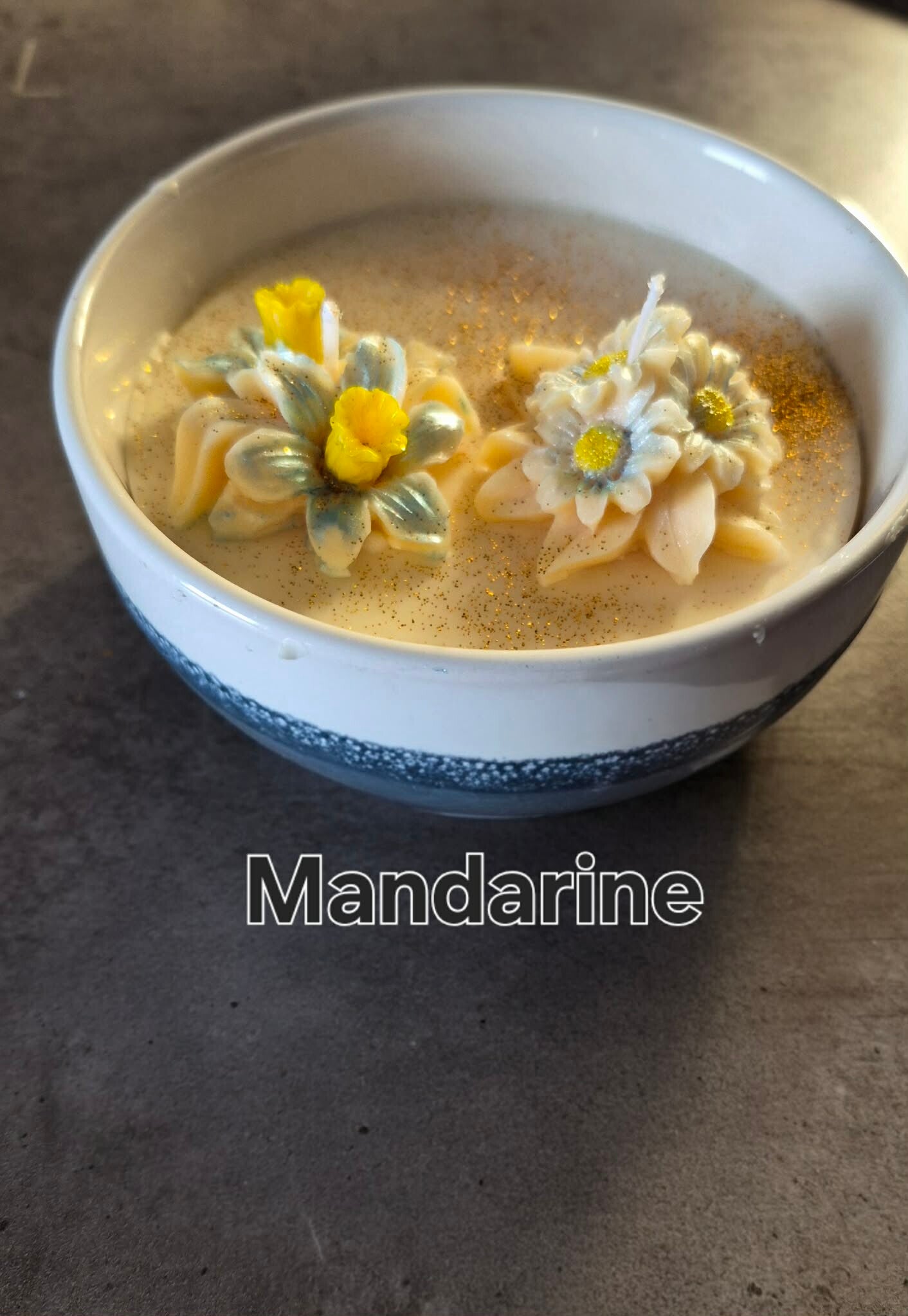 Bougie parfumée parfum mandarine