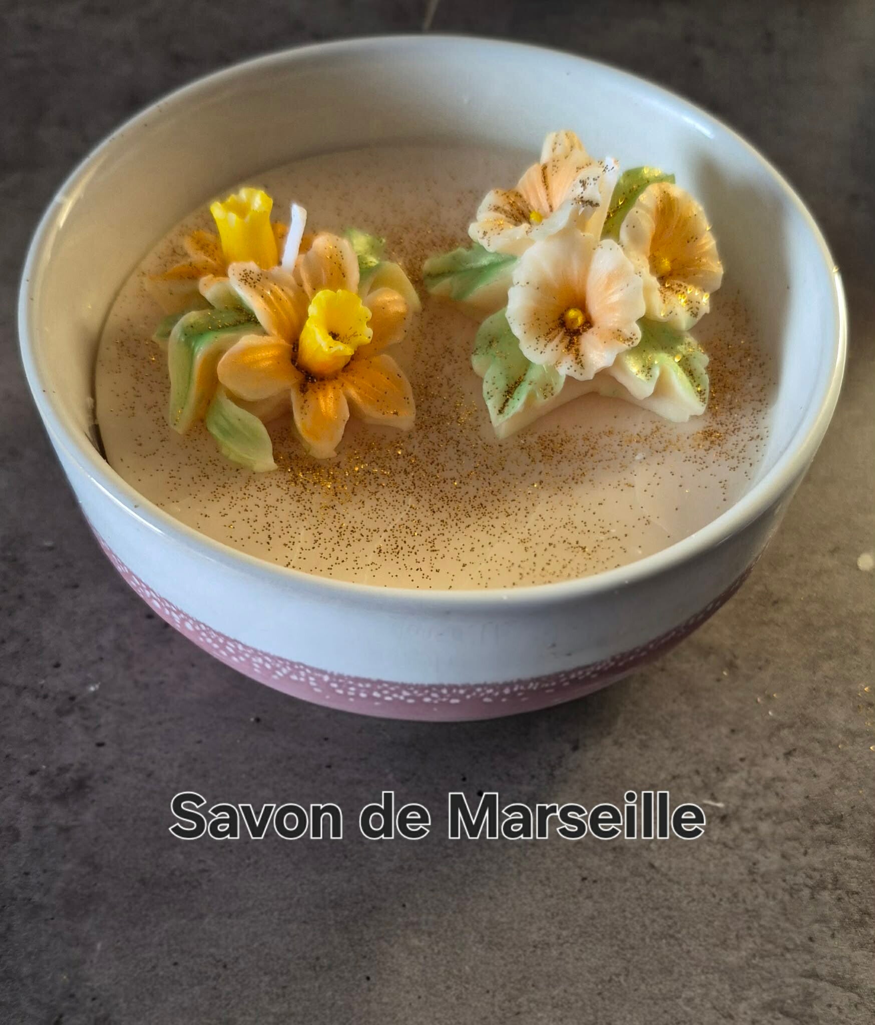 Bougie parfumée parfum savon de marseille