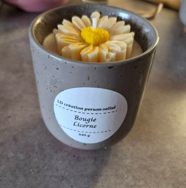 Bougie parfumée parfum licorne