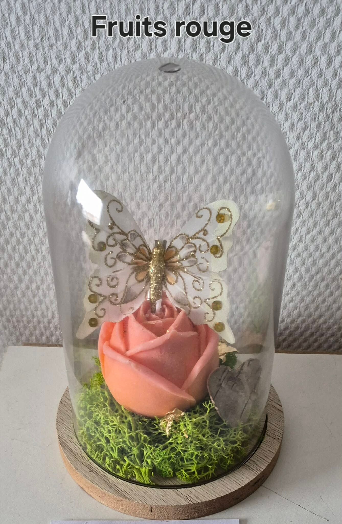 bougie cloche Fruit rouge
