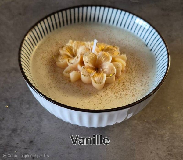 Bougie parfumée parfum vanille