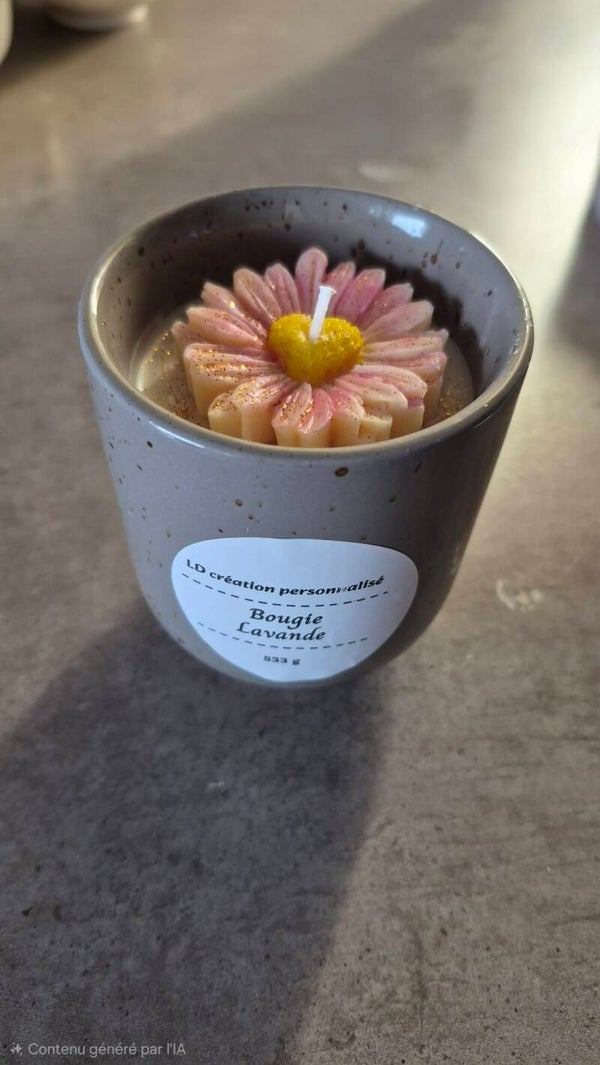 Bougie parfumée parfum lavande