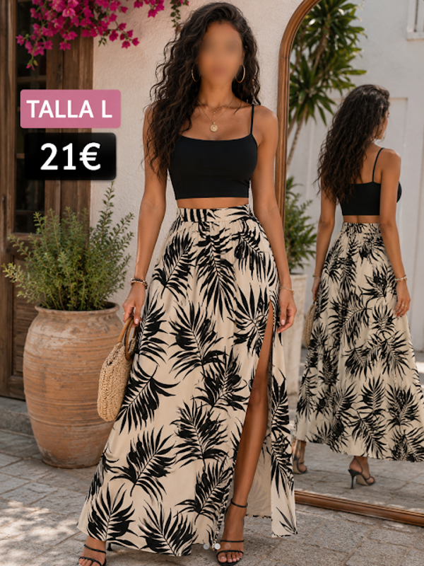 Conjunto Top y Falda Larga