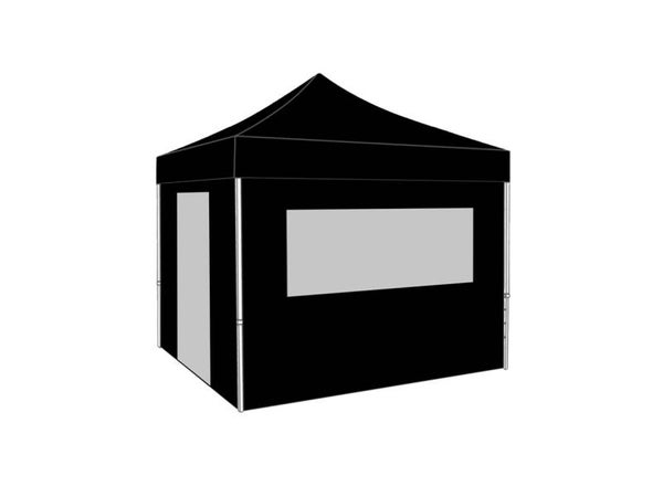 Pro vouwtent 3x6m zwart, met zijwanden