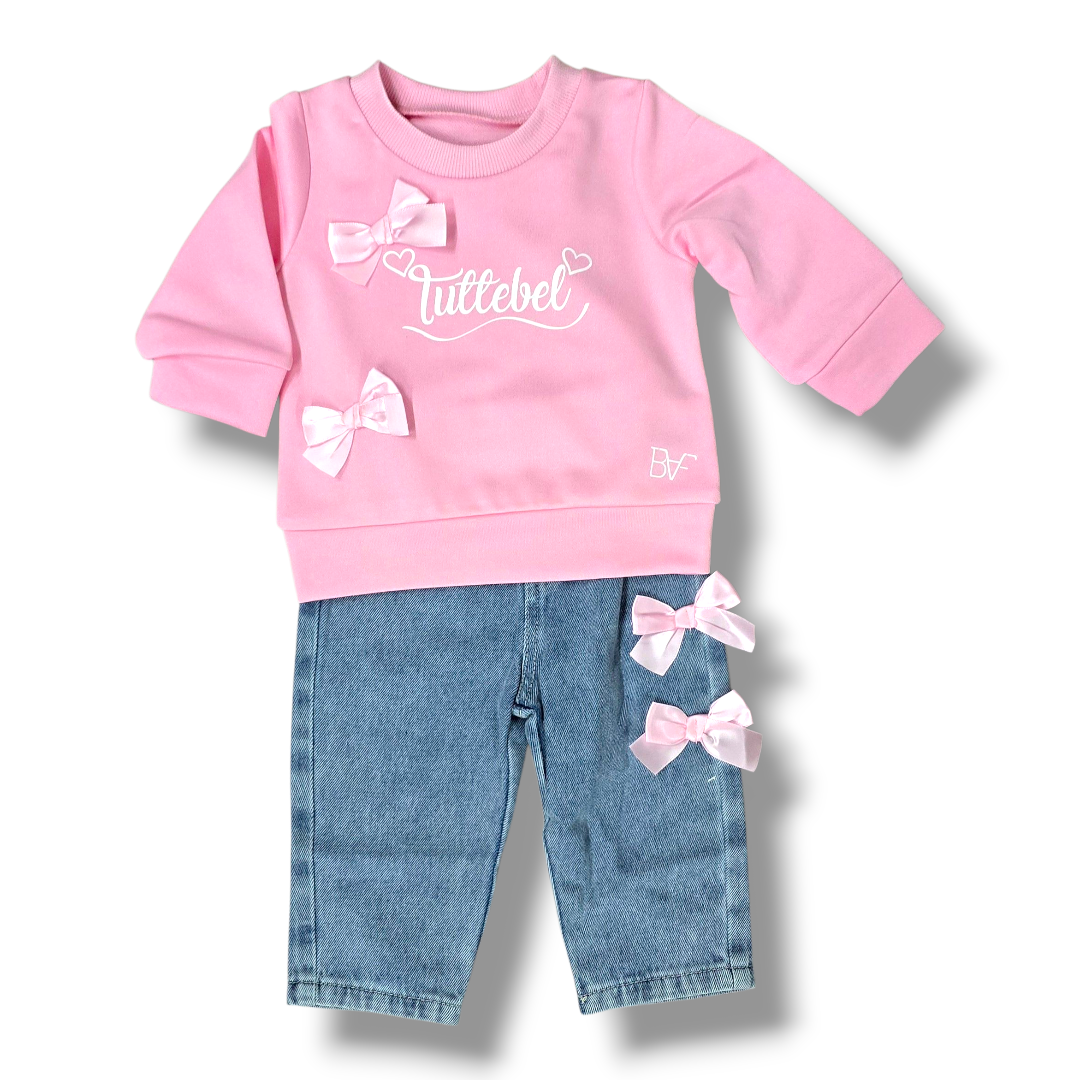 Tuttebel strik set roze