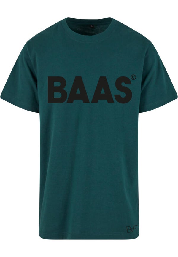 Heren gardengreen T-Shirt beige Baas