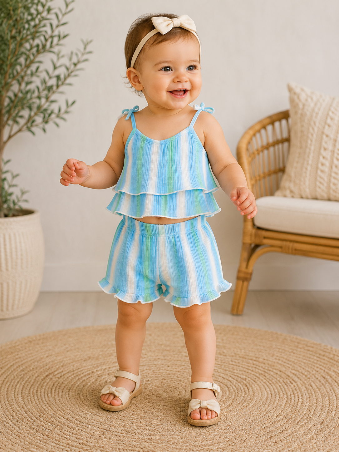 Cutie zomer setje - blauw
