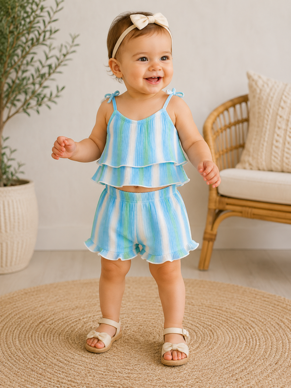 Cutie zomer setje - blauw