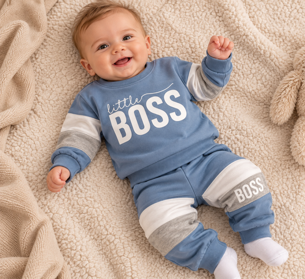 Huispak Little bos - blauw/wit