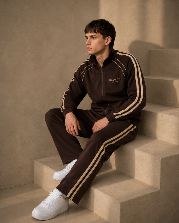 Jogging set heren - Badass Est. 2015 brown